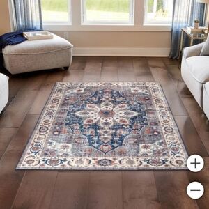 Wyatt & Ash Washable Area Rug, Aliyah 6'6" x 9'6"